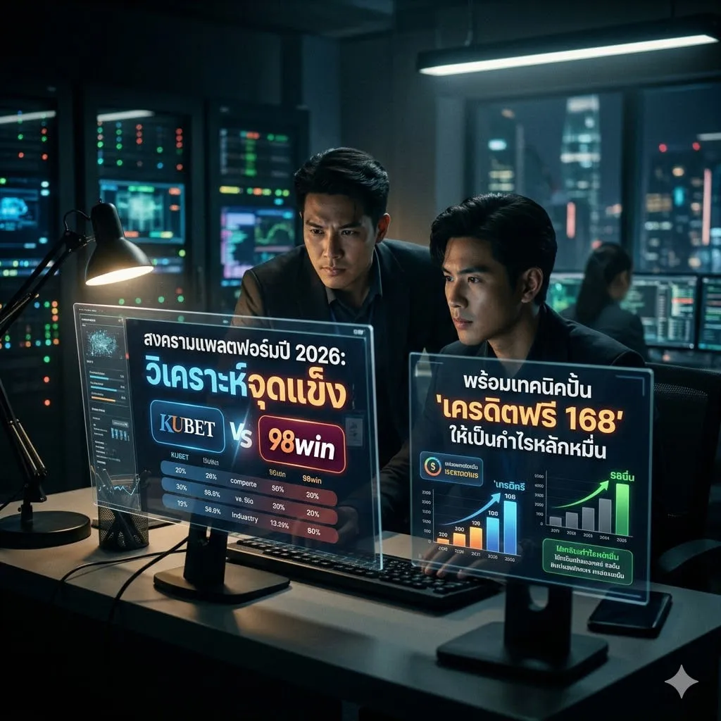 สงครามแพลตฟอร์มปี 2026: วิเคราะห์จุดแข็ง KUBET vs 98win พร้อมเทคนิคปั้น ‘เครดิตฟรี 168’ ให้เป็นกำไรหลักหมื่น